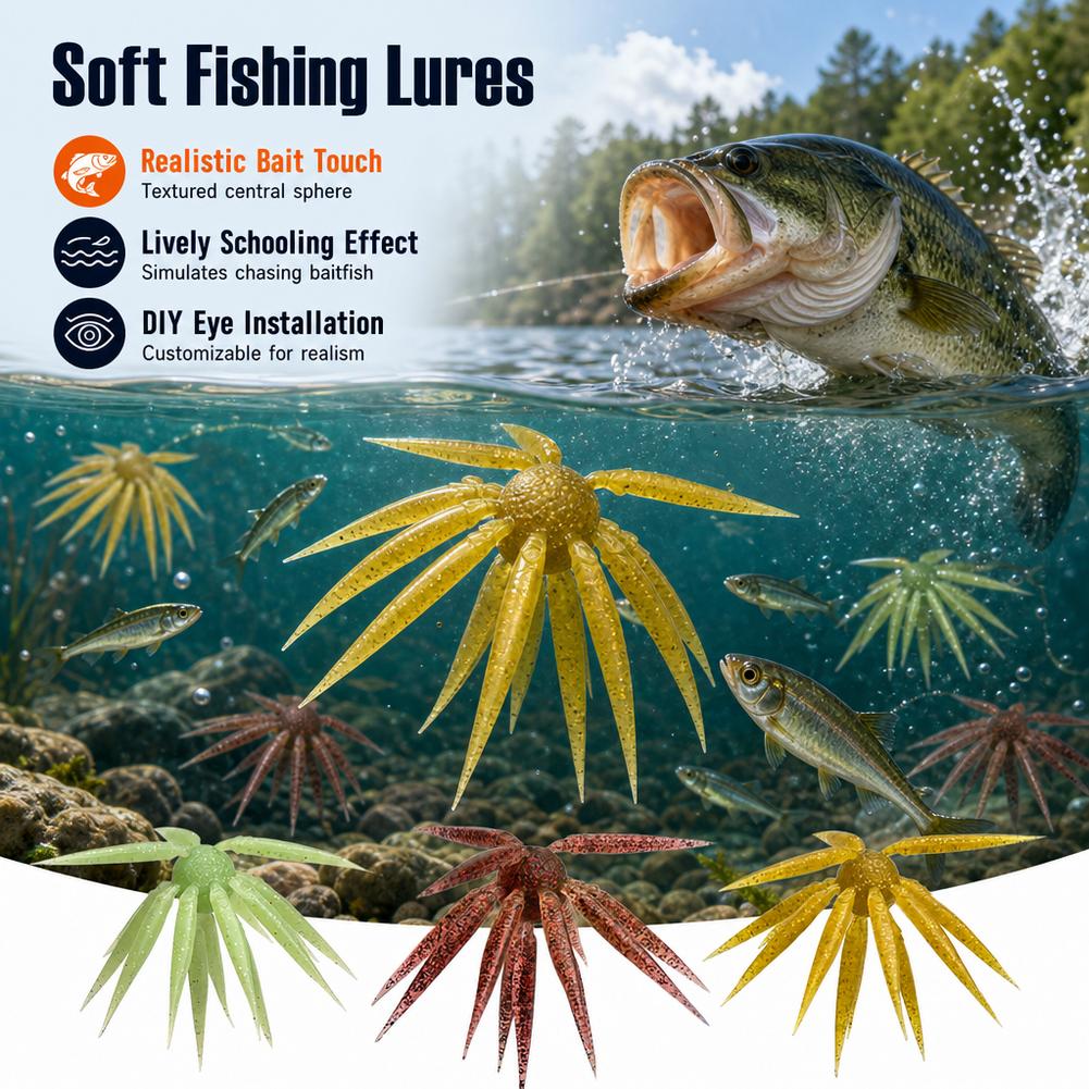 17mm Finesse Bass Fishing Soft - Fishing Lure Soft Plastic recension och pris