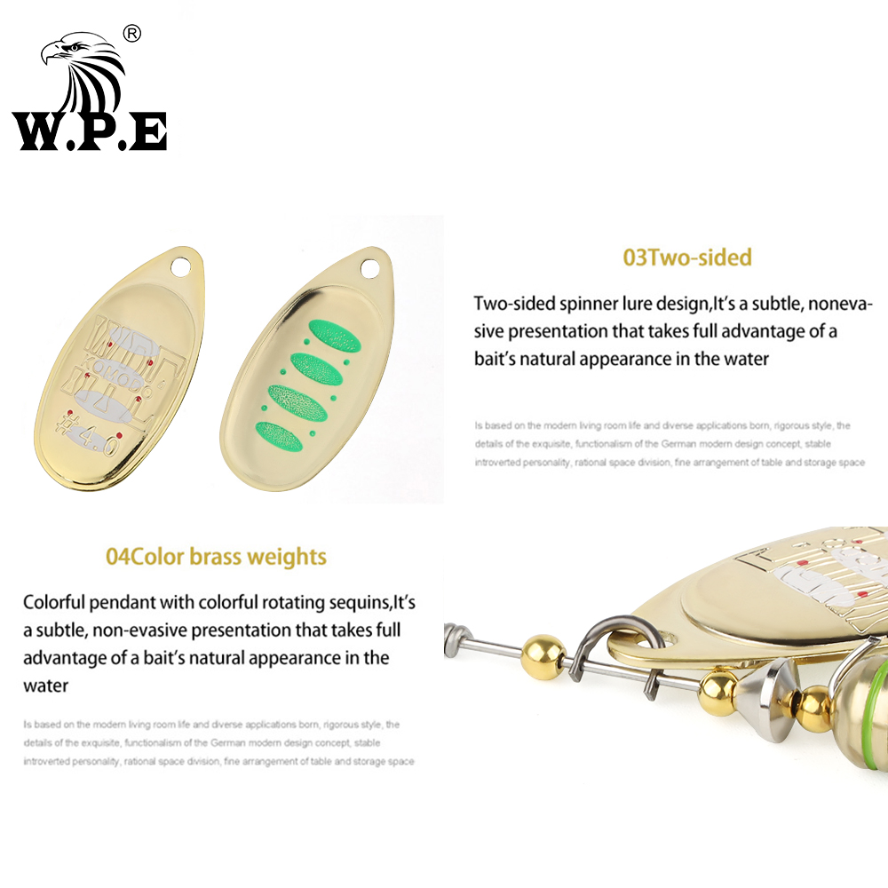 W.P.E KOMODO Spinner Lure 2pcs - Fishing Lure Spinnerbait recension och pris