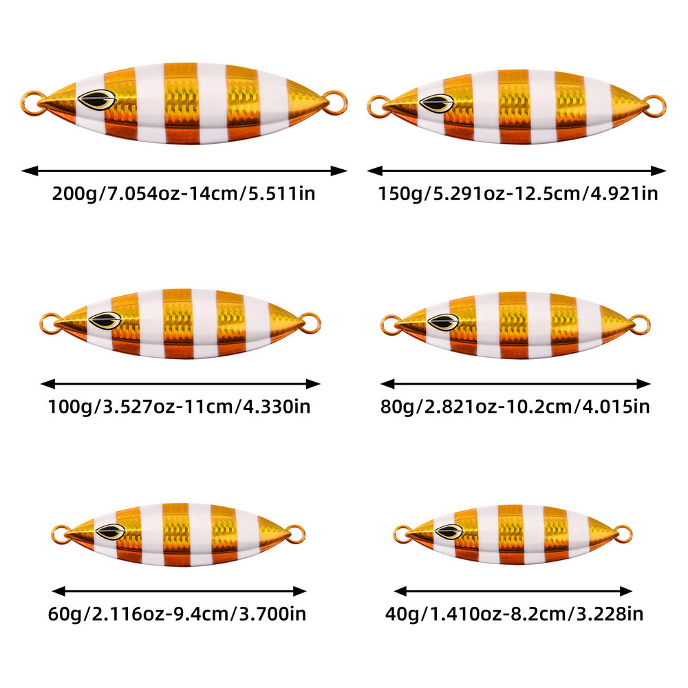 1PC Slow Jig 40g 60g 80g 100g  - Fishing Lure Spoon recension och pris