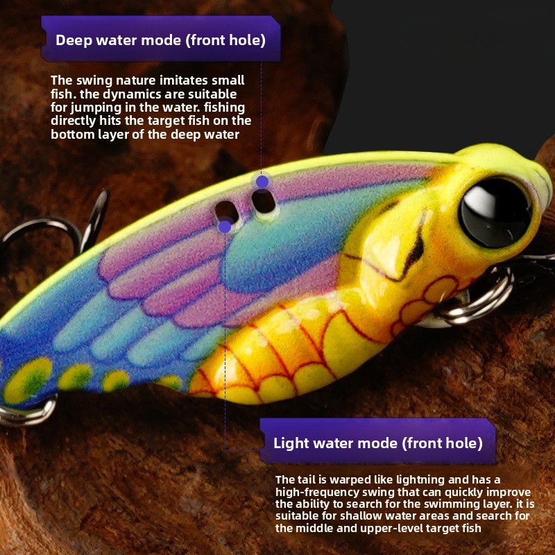 VIB Vibration Spoon Bait Bass  - Fishing Lure Spoon recension och pris